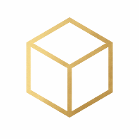 Jansora Würfel mit goldenem Rahmen freigestellt auf hellem Hintergrund