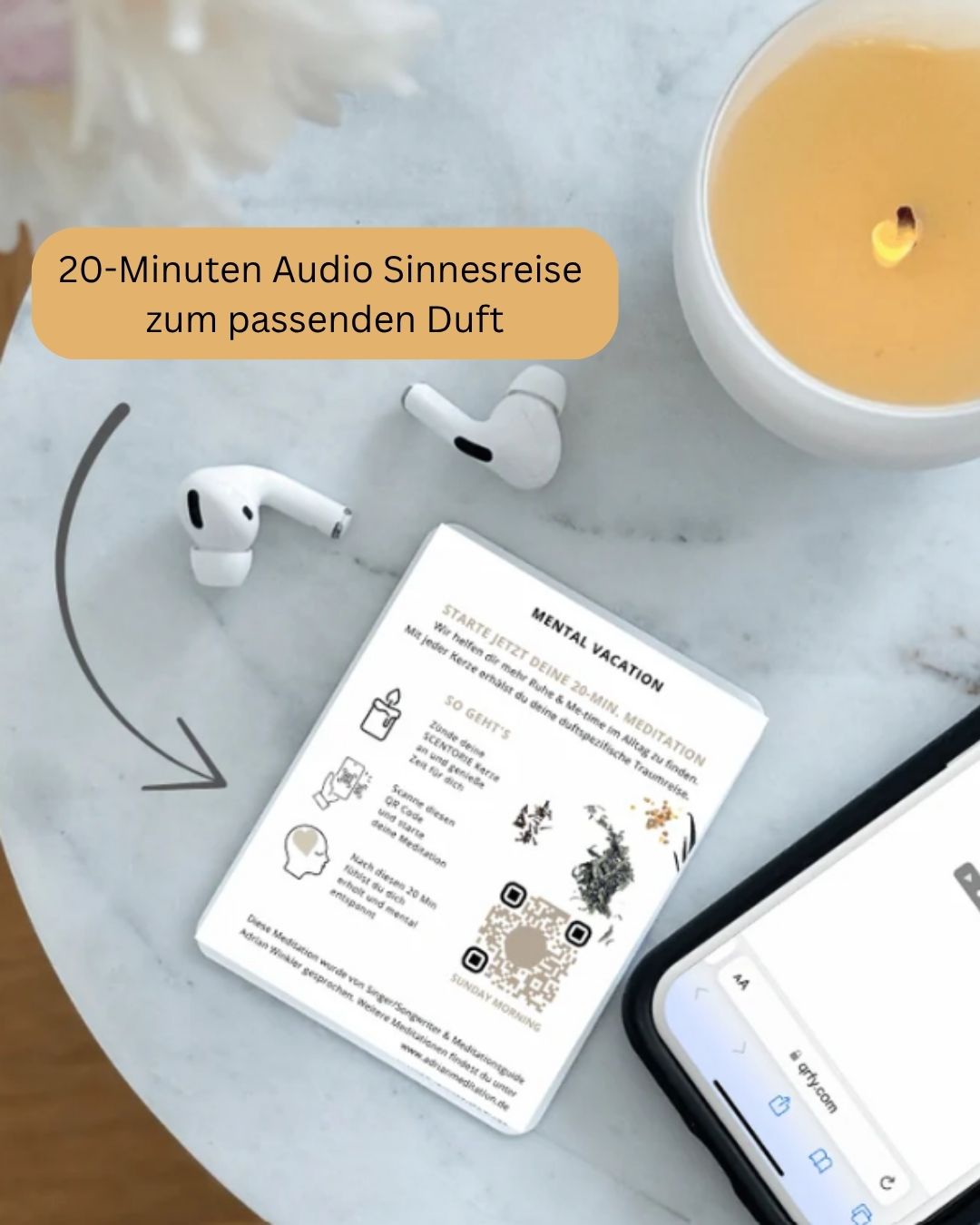 Beschreibung der Audio Sinnesreise zur Duftkerze